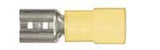 25Pcs Yellow Nylon 12-10 Terminal - 1/4