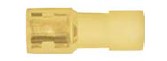 25Pcs Yellow Nylon 12-10 Terminal - 1/4" Tab Full Ins. Fem. Spade
