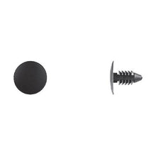 Load image into Gallery viewer, 100Pcs Black Nylon Shield Retainers - 1/4&quot; Hole Size 11/16&quot; Head