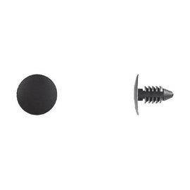 100Pcs Black Nylon Shield Retainers - 1/4