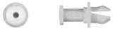 25Pcs Natural Nylon Push Type Ret - 10mm Hole Size 16mm Flng Size