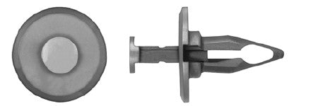 25Pcs Black Nylon Fascia Retainers - 1/2" Hole Size 1" Stem Length