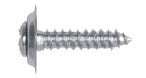 100Pcs Chrome Sems Trim Screws - 8 x 3/4" #6 Phillips Oval Hd