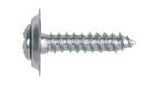 100Pcs Chrome Sems Trim Screws - 10 x 1" #8 Phillips Oval Hd