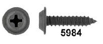 Black Flat Top Phil Screws 8 x 3/4" 13/32" O.D. Washer