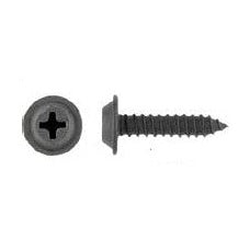 100 Pcs Black Flat Top Phillips Trim Screws – #8 × 1" with 13/32" Washer
