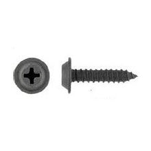 Load image into Gallery viewer, 100 Pcs Black Flat Top Phillips Trim Screws – #8 × 1&quot; with 13/32&quot; Washer