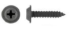 100 Pcs Black Flat Top Phil Screws - 8 x 1