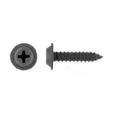 100 Pcs Black Flat Top Phillips Trim Screws – #8 × 1