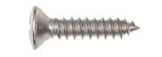 100Pcs Chrome Sheet Metal Screws - 8 x 3/4"  #8 Hd Phils Oval