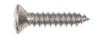 100Pcs Chrome Sheet Metal Screws - 8 x 1" #8 Hd Phil Oval