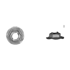 50Pcs Zinc Hex Thread Cutting Nuts - 5/16