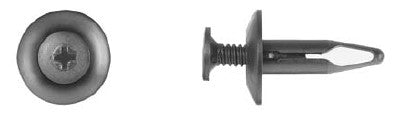 Black Nylon Radiator Screw Ret 1/4" Hole Size 29/32" Stem