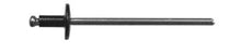 Load image into Gallery viewer, Black Aluminum Steel Pop Rivet 1/8&quot; Dia 3/8&quot; G/R 1/16-1/8&quot;
