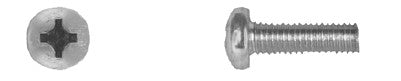 50 Pcs Zinc Finish Machine Screws - 6-1.00 x 20mm Phillips Pan Hd