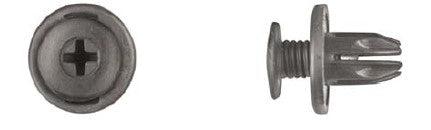 Black Nylon Phillips Screw Ret 10mm Hole Size 15mm Stem Length