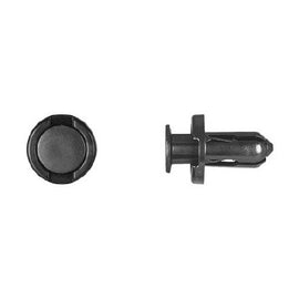 Black Nylon Fender Push Ret 10mm Hole 20mm Flng 18mm Stem