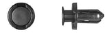 Black Nylon Fender Push Ret 10mm Hole 20mm Flng 18mm Stem