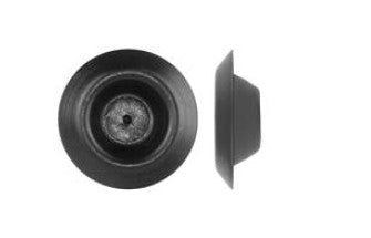 100 Pcs Black Plastic Hole Plugs - 1/2" Hole Size P/R .030-.080"