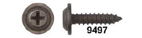 Black Flat Top Phil Screws 10 x 3/4" 15/32" O.D. Washer