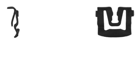 100Pcs Black Windshield Mldg Clips - 18mm Width 20.5mm Length