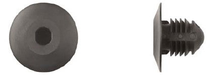25Pcs Black Nylon Bumper Fascia Ret - 12.5mm Hole Size 15mm Stem
