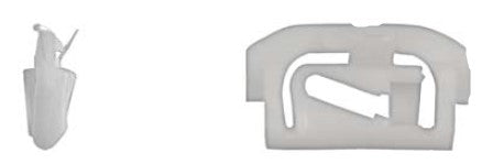 100Pcs White Nylon Reveal Mldg Clips - 17.5mm Width 31.5mm Length