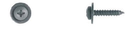 Black Sheet Metal Screws 8 x 3/4