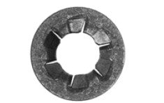 100Pcs Black Push On Bolt Retainers - 3/8" Stud Size  25/32" O.D.