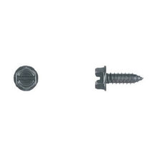 Load image into Gallery viewer, 50 Pcs Black License Plate Screws - 14 x 3/4&quot;  3/8&quot; Hex Head Slot