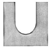 50Zinc Plated Steel Body Shims - 1/8" Thick 1/2" Slot