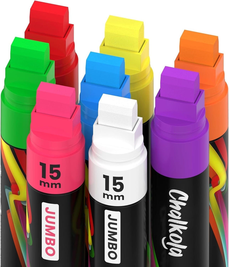 CHALKOLA - Jumbo Liquid Chalk Markers 15mm