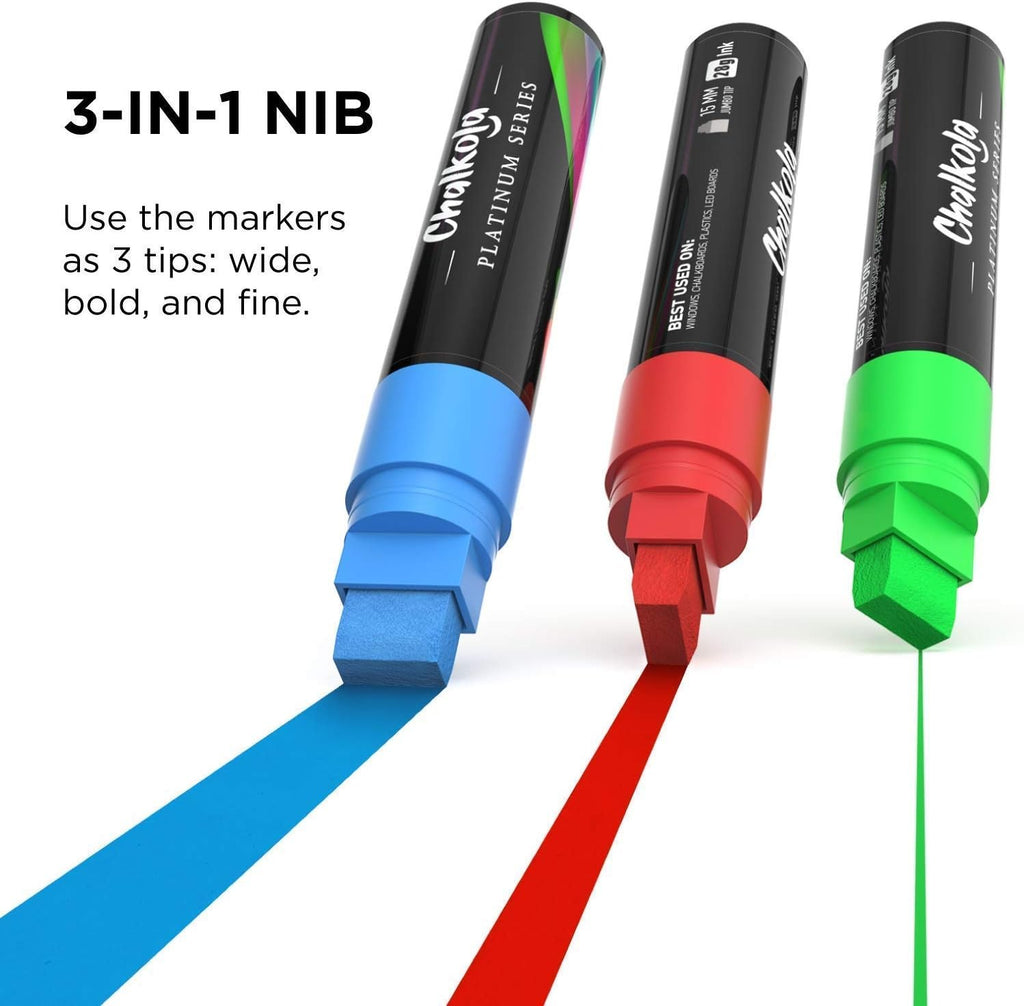 CHALKOLA - Jumbo Liquid Chalk Markers 15mm