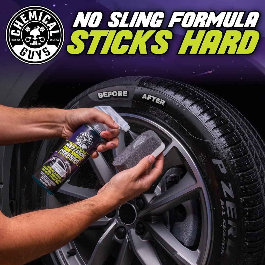 CHEMICAL GUYS - Galactic Black Wet Look Tire Shine Dressing 16oz