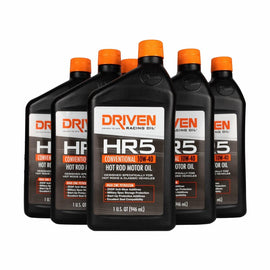 Driven Racing Oil HR5 10W-40 Conventional Hot Rod Oil 12 Quart Case - 03806-12