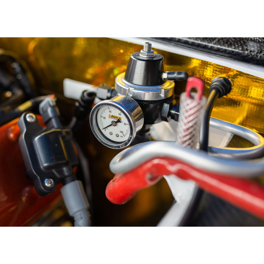 Earl's - 0–100 PSI Analog Pressure Gauge – Liquid-Filled