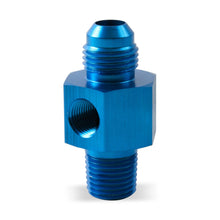 Load image into Gallery viewer, Earl’s - Fuel Pressure Gauge Adapter – 8AN Male / 1/4 NPT Male / 1/8 NPT Female Tee