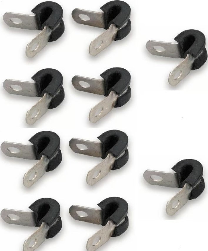 Earl’s - 3/8" Cushioned Tubing Clamp, Aluminum