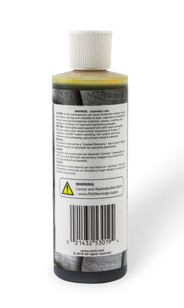 Earl's - Assembly Lube Squeeze Bottle 8 oz.