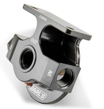 Load image into Gallery viewer, Earl’s - Billet Remote Oil Filter Mount w/ -10 ORB Ports