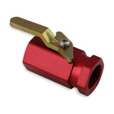 Earl’s - Shut-Off Valve 3/8 NPT Aluminum for Universal Use – Red