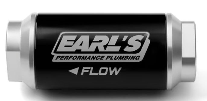 Earl’s - Billet Fuel Filter, 100 GPH, 10 Micron, -6AN