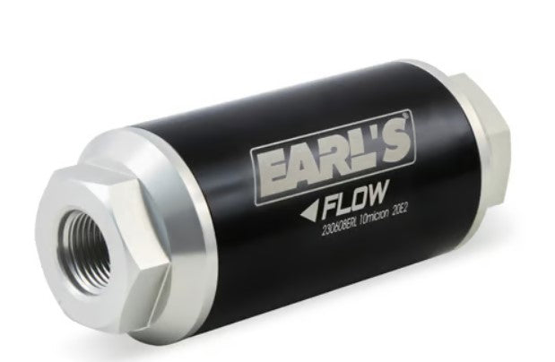 Earl’s - Billet Fuel Filter, 175 GPH, 10 Micron, -8AN