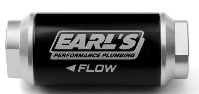 Earl’s - Billet Fuel Filter for 175 GPH, 40 Micron, -8AN