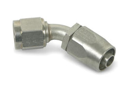Earl's - 20 AN Auto-Fit Hose End 45° Non-Adjustable Stainless Steel