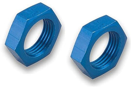 Earl’s -6 AN Bulkhead Nut – Blue Anodized Aluminum Electrical Connector (Pair)