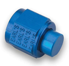 Earl’s -4 AN Cap (Blue Anodized Aluminum)