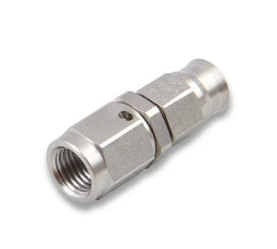 Earl's - Speed-Seal Stainless Steel Hose End (Straight, 6AN, Reusable)