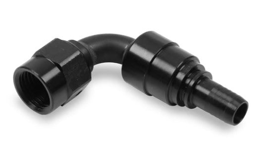 Earl’s - UltraPro 90° Crimp-On Swivel Hose End for -6 AN Fittings