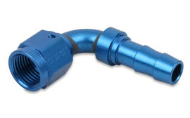 Earl's - 709L Auto-Crimp Hose End 90° for -4 Hose Blue